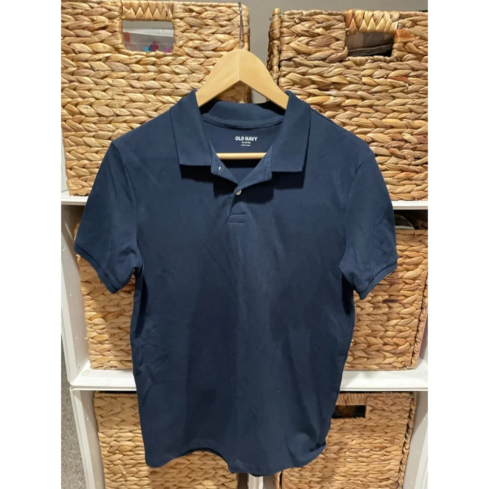 Boys Classic Polo Shirts-Back to School Collared Uniform Shirts-Size 14/16